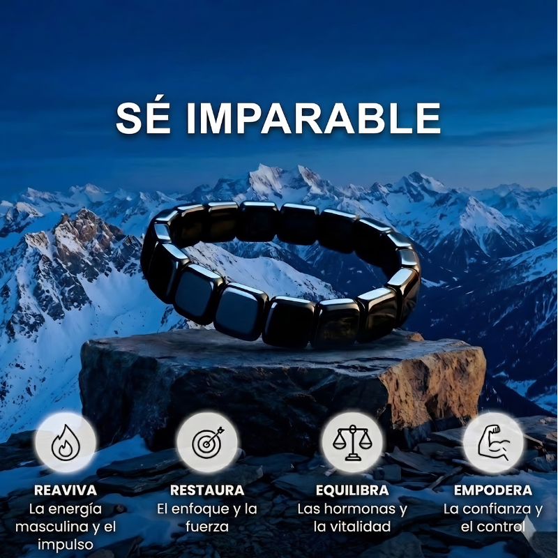 PULSERA DE HEMATITA PURA